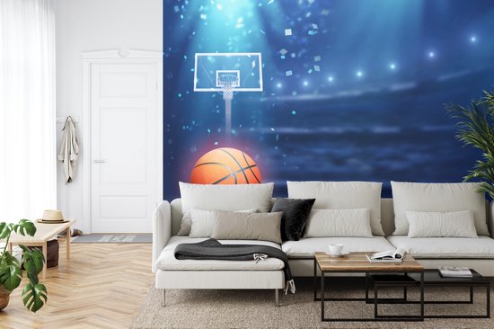 Papier peint photo Basketbal dans le stade - Papier peint non tissé - 368 x 254 cm
