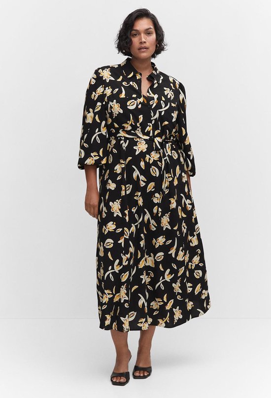 Mango Dress Robe chemise avec imprimé 57083807 99 Taille femme - S | bol.