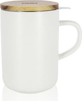Grand sachet de thé 47.5CL avec filtre - OGO Living - blanc - design épuré