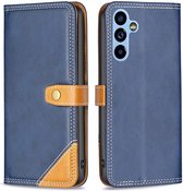 BINFEN Color Book Case - Geschikt voor Samsung Galaxy A54 Hoesje - Blauw