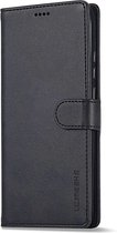 LC.IMEEKE Luxe Book Case - Geschikt voor Xiaomi Redmi 10C Hoesje - Zwart