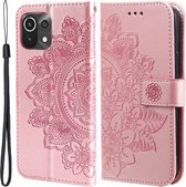 Coverup Mandala Bloemen Book Case - Geschikt voor Xiaomi Mi 11 Lite (4G, 5G & NE) Hoesje - Roze
