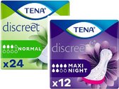 TENA Discreet Pakket - 5 pakken Normal + 5 pakken Maxi Night