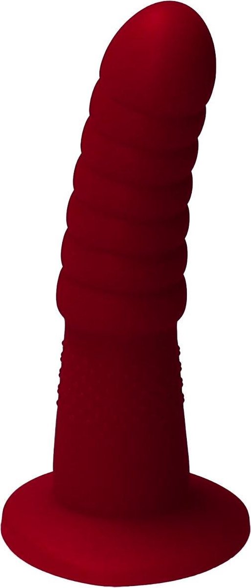 Goedkoopste Ylva & Dite - Aria - Siliconen Anale / Vaginale dildo - Made in Holland - Bordeaux Rood