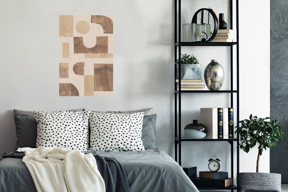 Poster Abstract - Puzzel - Vormen - Kleuren - 60x90 cm