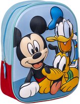 Disney Family Rugzak Mickey, Pluto en Donald Duck - Hoogte 31cm