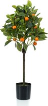 Kunstplant - Citrus Sinensis - Sinaasappelboom - 75 cm