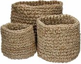 pomax nourio jute manden set van 3