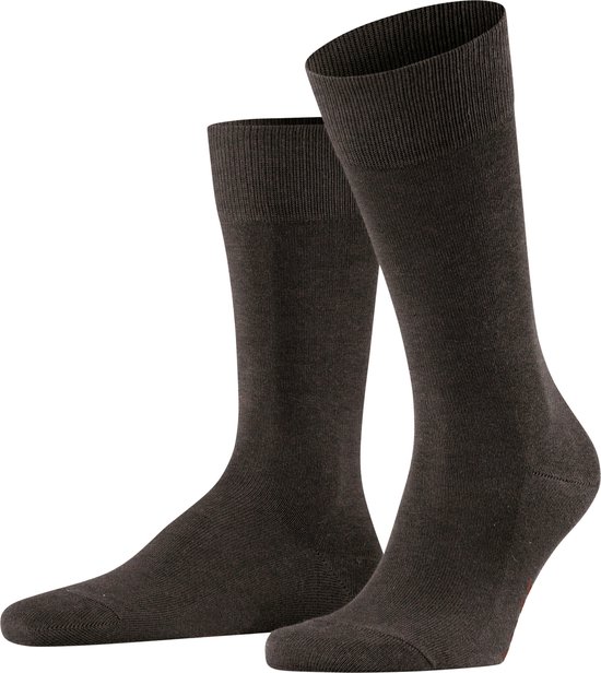 FALKE Family duurzaam katoen sokken heren bruin - Maat 39-42