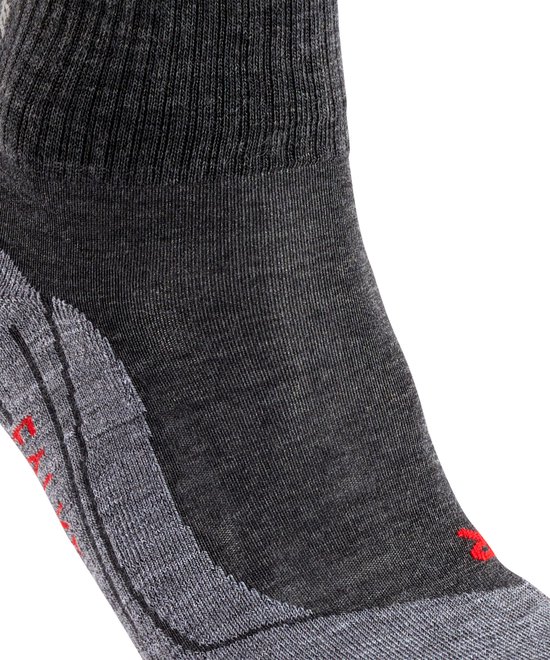 Chaussettes de randonnée FALKE TK5 courtes pour femmes - Asphalt Melange - Taille 39/40