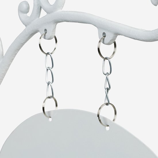 Enseigne en fonte Relaxdays - enseigne de bienvenue vintage - enseigne de magasin classique - enseigne nominative