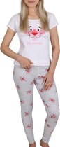 Pink Panther Damespyjama met lange broek, katoenen pyjama / S