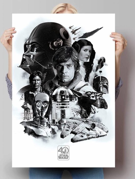 Star Wars The Mandalorian - Casque - Affiche 61 x 91 cm