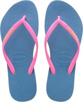 Havaianas Slipper Slim Logo 4119787.0057.I25 Blauw / Roze-36