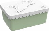 Lunch box Bird box blanc-vert | Blafre