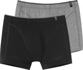 Schiesser - 2-pack Trunk Boxershorts Grijs / Zwart - XXL