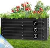 blumfeldt High Grow Straight - verhoogd tuinbed, materiaal: gegalvaniseerd staal; Ø 0,6 mm, roestbescherming, 4 aluminium beschermstaven, afmetingen: 120 x 60 x 60 cm (bxhxd), inhoud: 432 l, antraciet