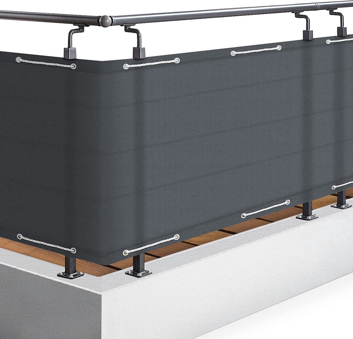 Balkonscherm 90x500cm - Privacy en Bescherming tegen Wind en Zon - Duurzaam en Eenvoudig te Bevestigen - Perfect voor Balkons en Terrassen