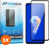 Mobigear Screenprotector geschikt voor ASUS Zenfone 9 Glazen | Mobigear Premium Screenprotector - Case Friendly - Zwart (3-Pack)