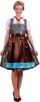 Dirndl ''Irena'', Turquoise-Marron | taille 40