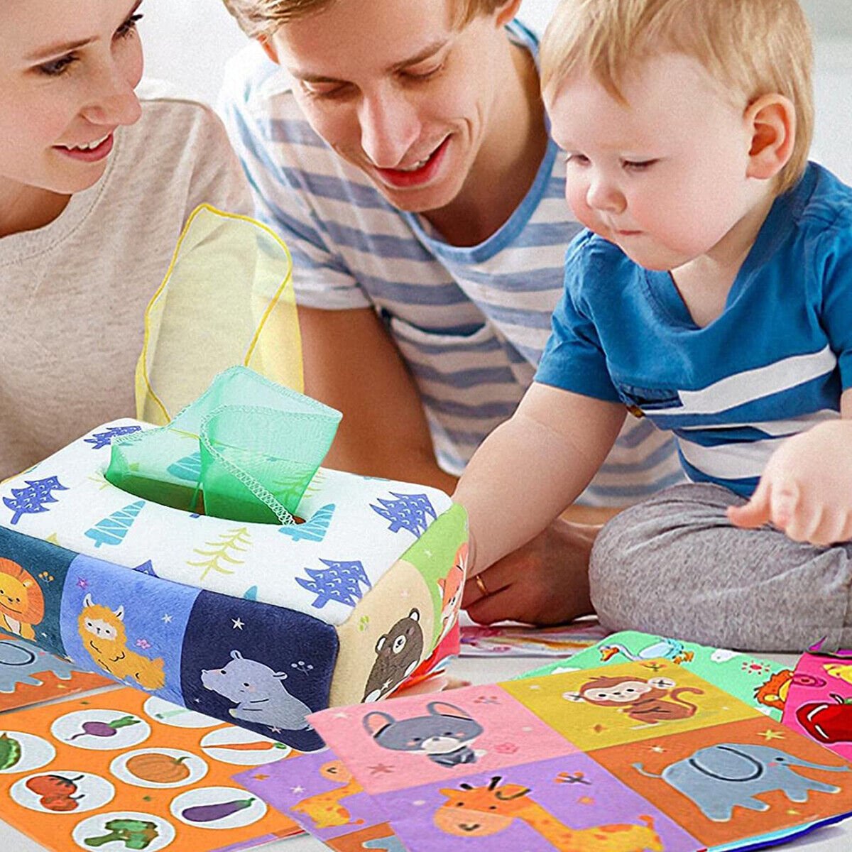 Magic tissue hot sale box toy baby