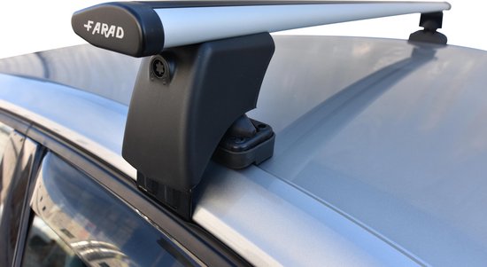 Galeries de toit adaptées à la Peugeot 308 SW à partir de 2014 toit lisse - Aluminium - Capacité de charge élevée 100kg - Wingbar - Argent - Merk Farad