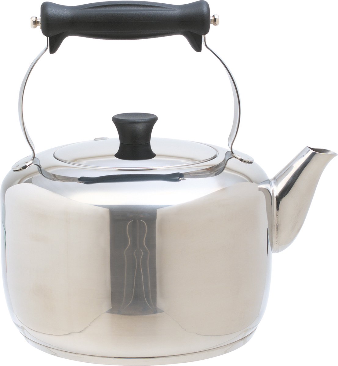 KitchenCraft MasterClass Heavy Duty Waterkoker - 2 Liter Roestvrij Staal Zilverkleurig