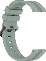 Siliconen bandje - geschikt voor Samsung Gear S3 / Galaxy Watch 3 45 mm / Watch 46 mm - groengrijs