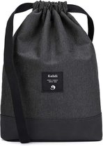 Sac à dos avec cordon de serrage Sac de sport Daypack Sac de sport Sac de sport Sac à dos pour femme et homme avec poche intérieure 11 litres pour le sport, les voyages et la ville, triangle noir