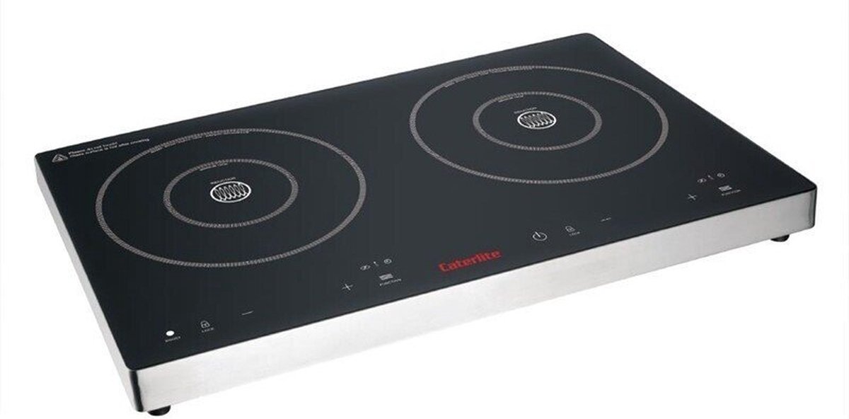 Caterlite Dubbele Inductiekookplaat Met Touchbediening 3000w - Caterlite DF824