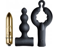 Rocks Off - Be Mine - Vibrator Cadeau Set - Bullet Vibrator met twee opzetstukken