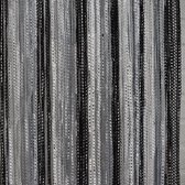 Glow Thuis - Elegante Multikleur (Zwart en Zilver) Draadgordijnen van hoogwaardig polyestergaren 300x250 cm+ Gratis Embrasse