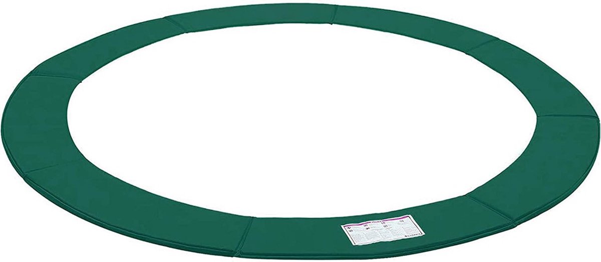 Trampolinerandhoes Jida - 305cm groen - Beschermkussens - Veerbescherming