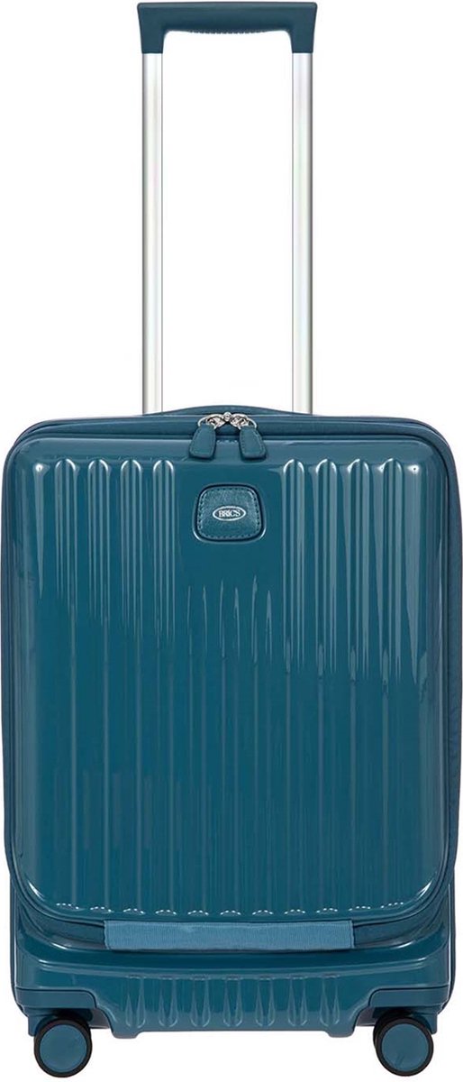 BRIC'S met laptopvak Positano Trolley Sea Green Blauw 50cm