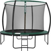 Trampoline Zizi - Met veiligheidsnet & ladder - 305 cm groen - Rond - Tot 150 kg belasting selecteren