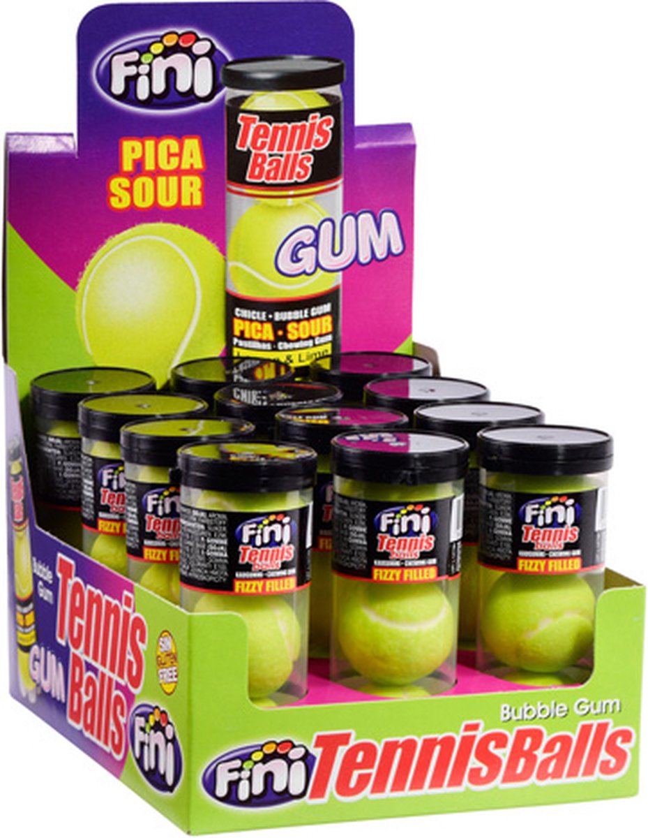 Fini - Tennis Balls Bubble Gum - 1kg