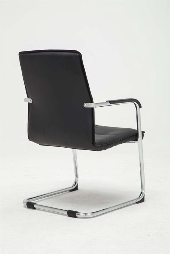 CLP Seattle Set van 2 bezoekersstoelen - Kunstleer zwart