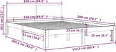 vidaXL-Bedframe-massief-hout-150x200-cm