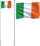 vidaXL-Vlag-met-vlaggenmast-Ierland-6,23-m-aluminium