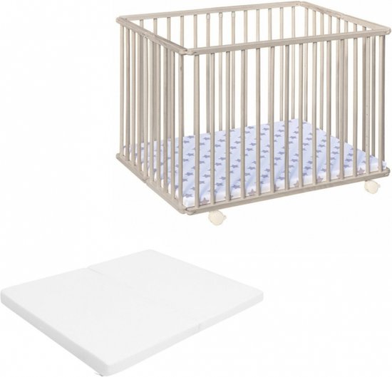 Product: Bebies First Opvouwbare Baby Box Liam Clay Met Matras, van het merk Bebies First
