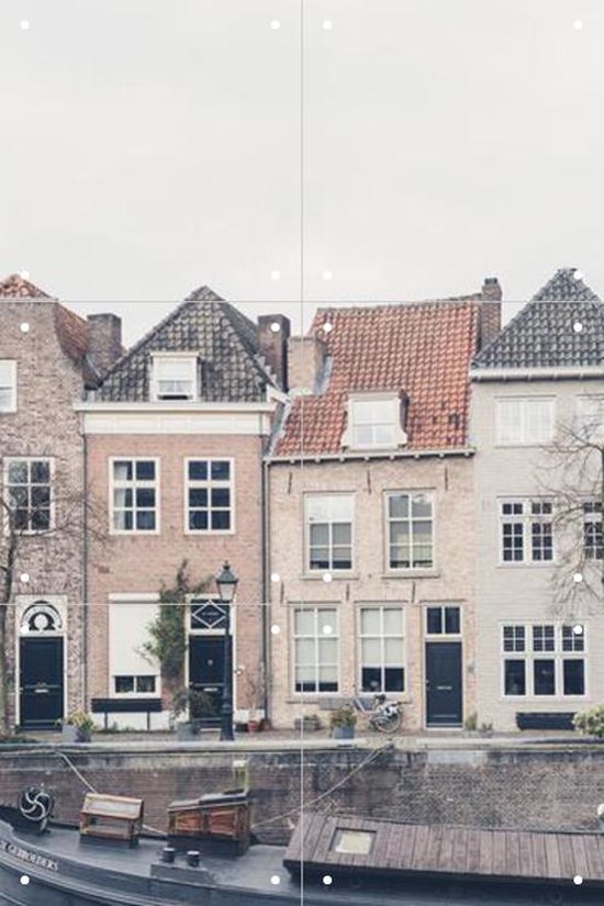 IXXI Dutch Canal Houses - Wanddecoratie - Landen - 40 x 60 cm