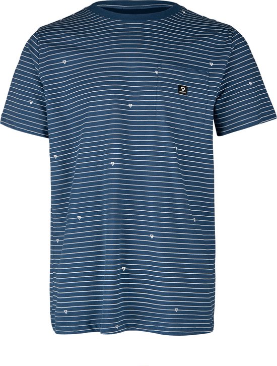 Brunotti Axle-Stripe Heren T-shirt - Jeans Blue - L