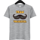 Team Vrijgezel | Vrijgezellenfeest Cadeau Man - Groom To Be Bachelor Party - Grappig Bruiloft En Bruidegom Shirt - T-Shirt - Unisex - Heather Grey - Maat 4XL