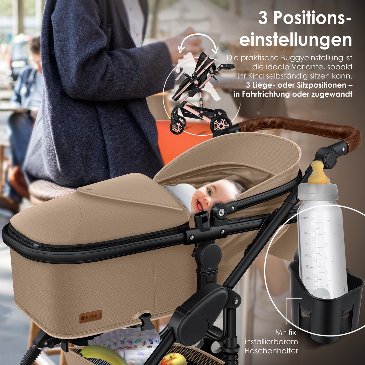 kesser loops 3 in 1 kinderwagen