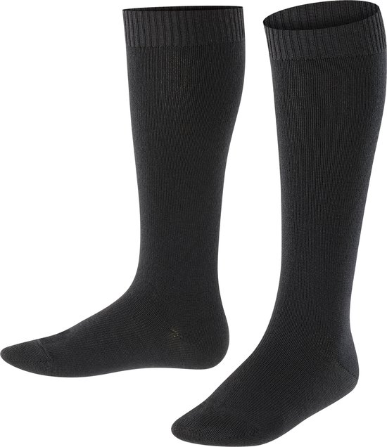 FALKE Chaussettes de genou pour enfants Comfort Wool 11488-35-38 - Noir