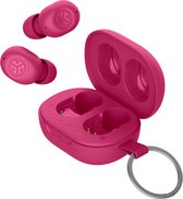 Écouteurs sans fil JLab JBuds Mini - Écouteurs sans fil - Technologie multipoint - Design Ultra petit - Suppression du bruit - Capteurs tactiles - Rose