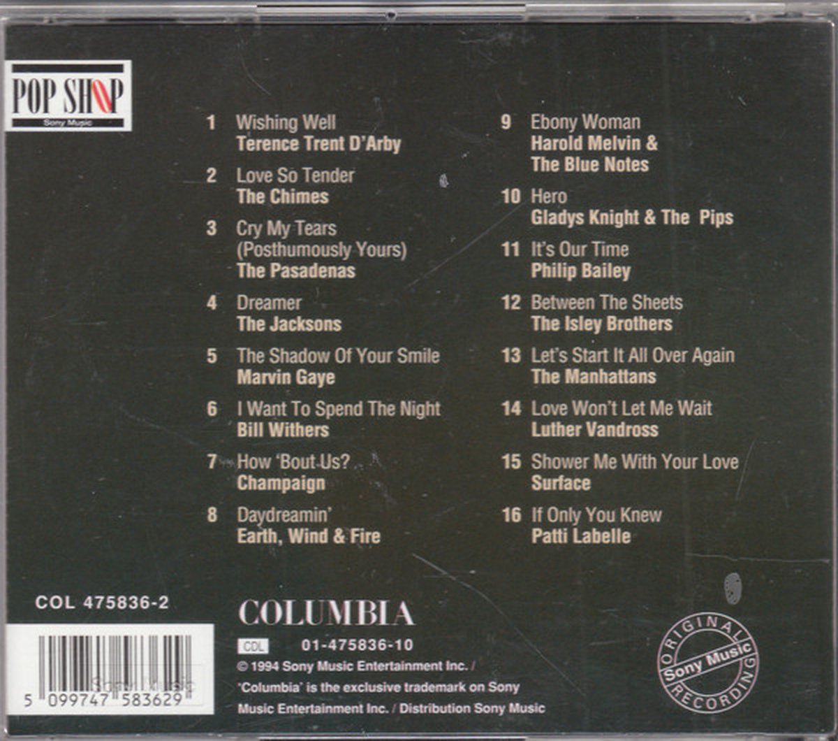 Soul Moods deel 2 Cd Album, The Pasadenas, Marvin Gaye, Champaign