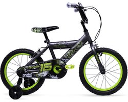 Huffy Delirium 16 Inch Jongensfiets - Grijs en Groen BMX-stijl Kinderfiets