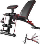 Banc de musculation - Banc de musculation réglable - Banc de musculation - Banc abdominal - Entraîneur de jambes - Fitness - 153 x 53 x 102 cm