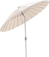 SORARA® Shanghai Parasol - Beige - Ø 260 cm - Kantelbaar